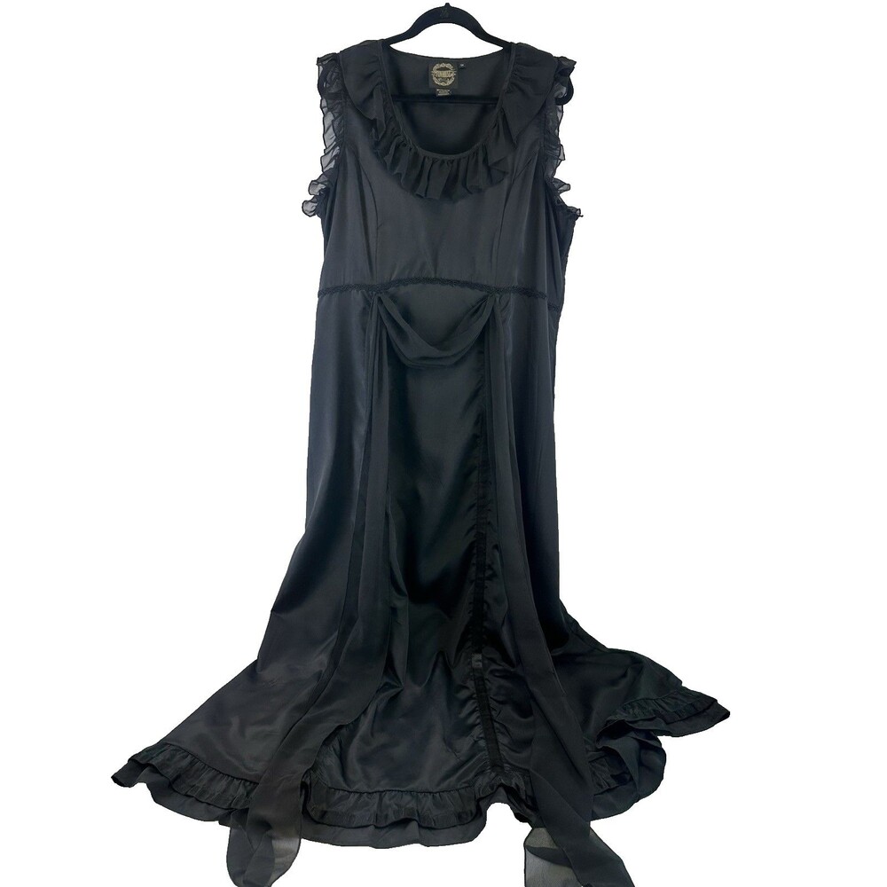 Funhouse NYC Vintage Maxi Dress Whimsygoth Ruffle Victorian Steampunk Corset 1X